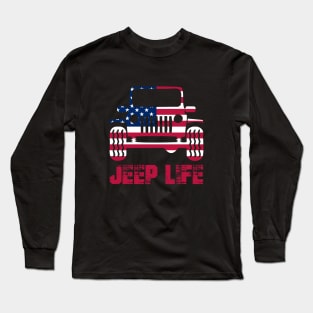 Jeep Vintage Retro Long Sleeve T-Shirt